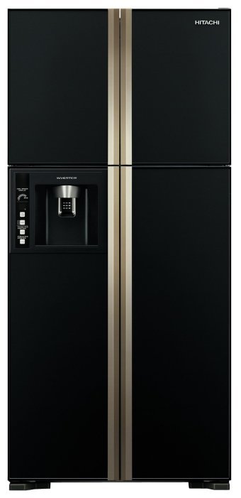 Холодильник HITACHI R-W 662 PU3 GBK черное стекло