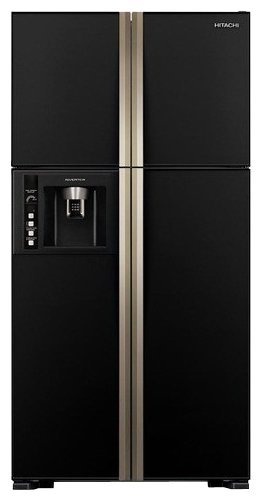 Холодильник HITACHI R-W722 PU1 GBK черное стекло
