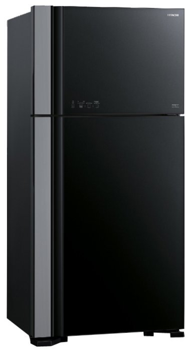 Холодильник HITACHI R-VG662 PU3 GBK черное стекло