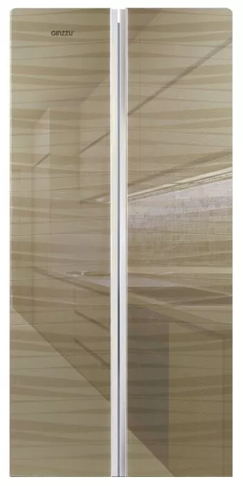 Холодильник Ginzzu NFK-452 Gold glass