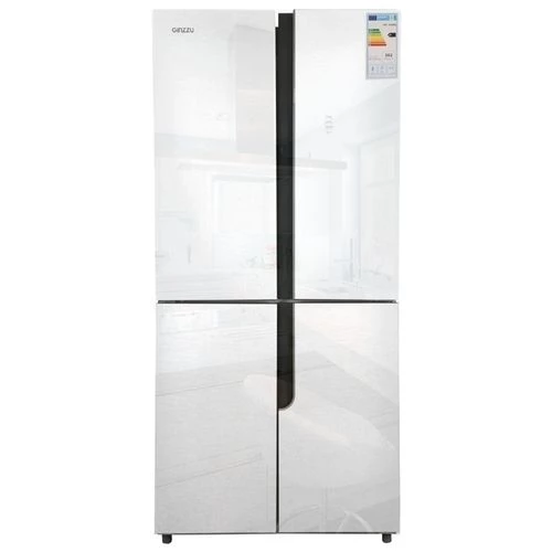 Холодильник Ginzzu NFK-500 White glass