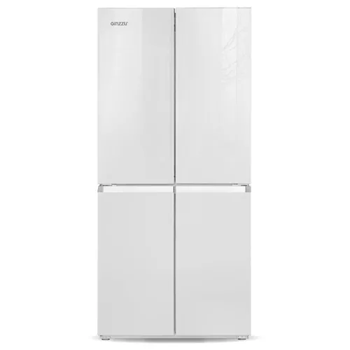 Холодильник Ginzzu NFK-425 White glass