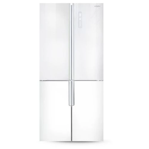 Холодильник Ginzzu NFK-510 White glass